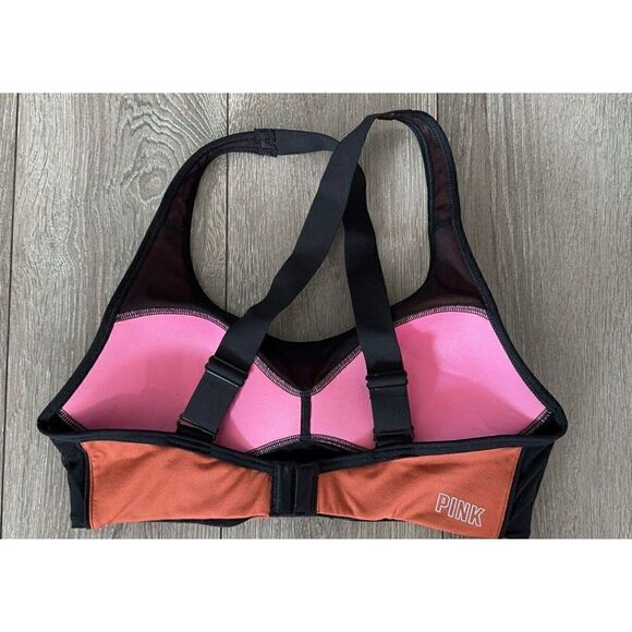 Victoria's Secret PINK Ultimate High Impact Sports Bra Chestnut Spice Brown Sz S - Picture 4 of 8